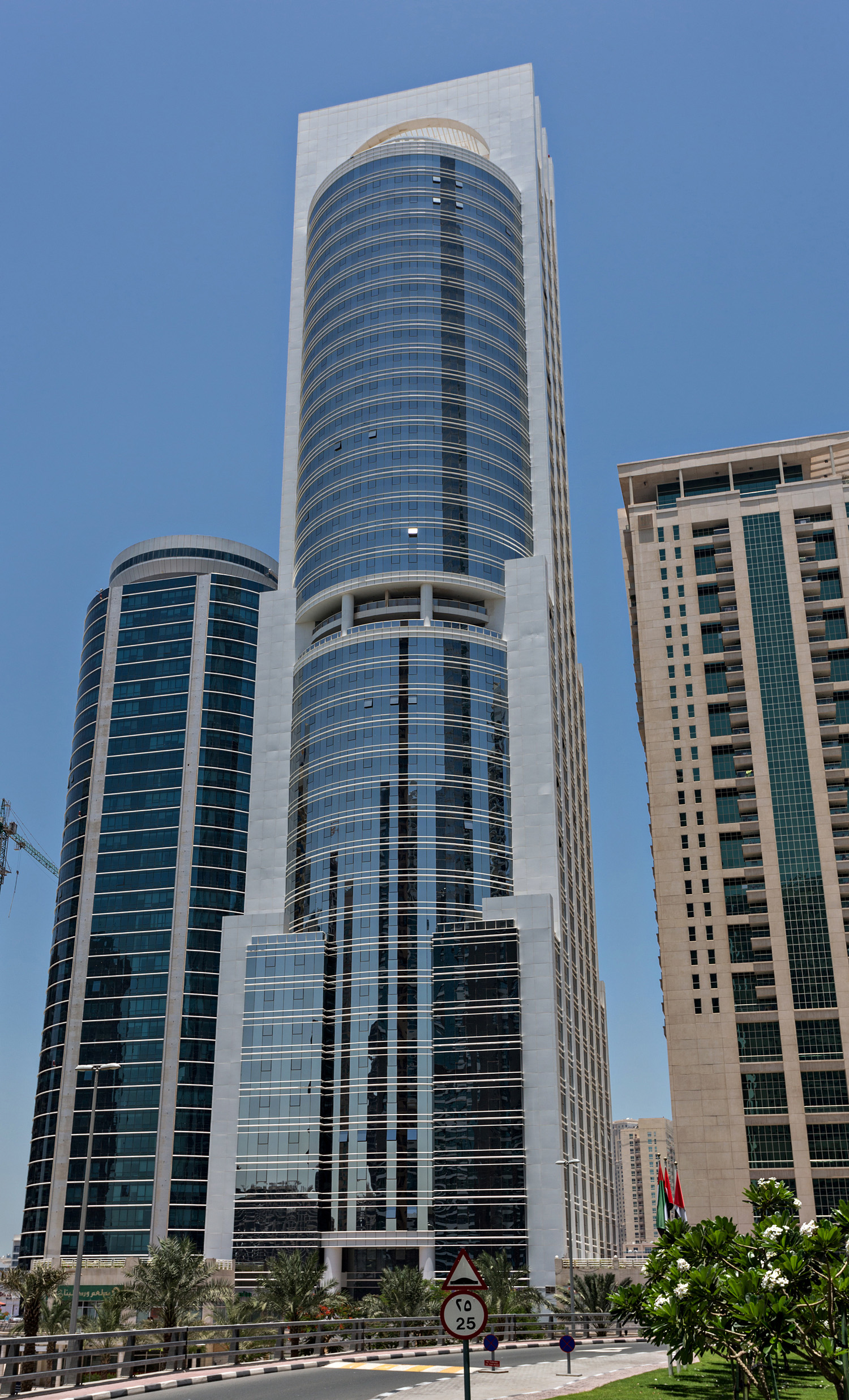 Goldcrest Executive Tower, Dubai - View from the east. © Mathias Beinling